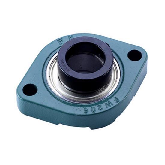 7/8" Ductile Iron Two Bolt Flange Bearing W/ Lock Collar SAFTD205-14G, GVFTD-7/8, VF2E-114M